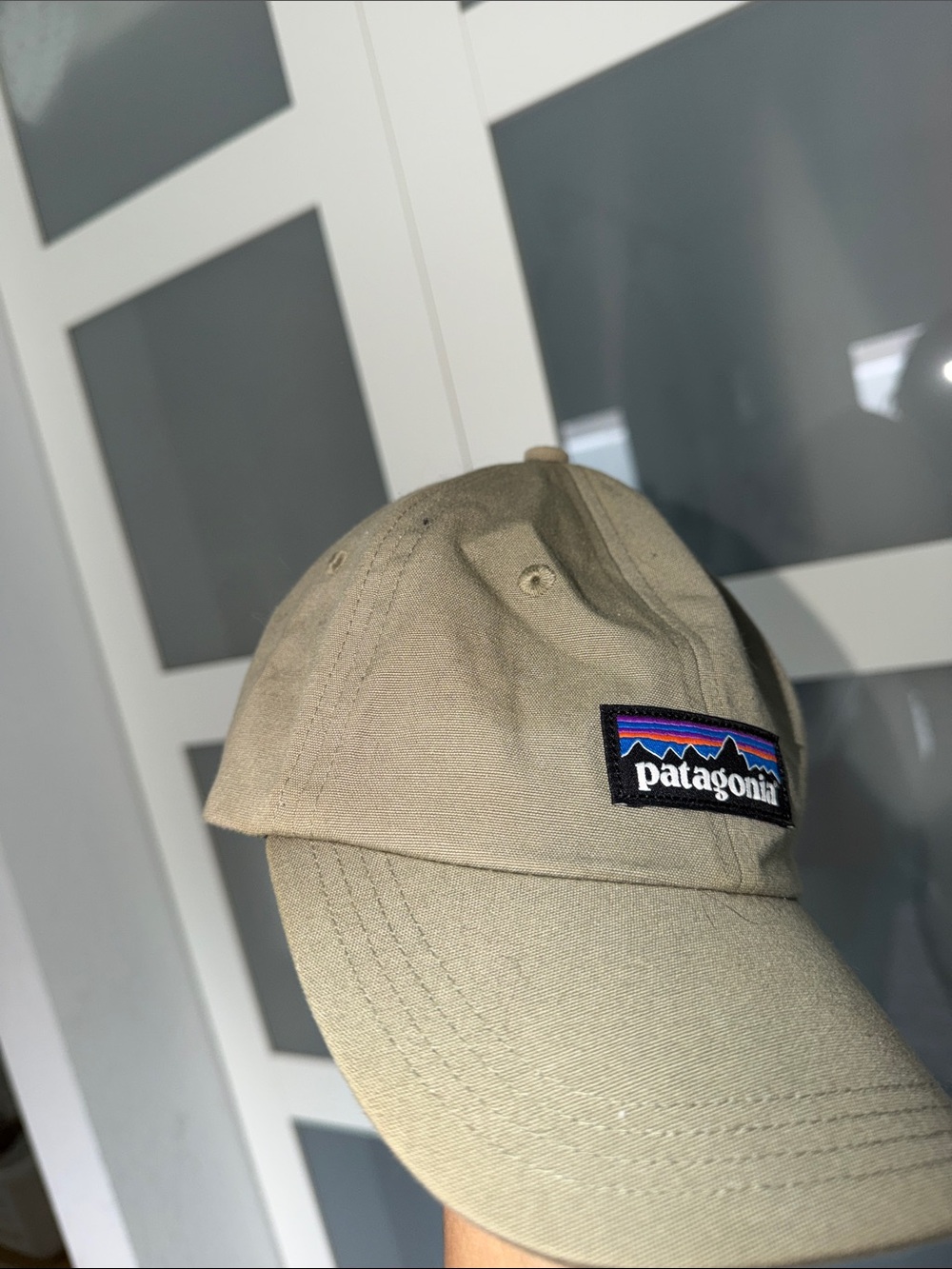 Patagonia Tan Baseball Cap with Multicolor Logo